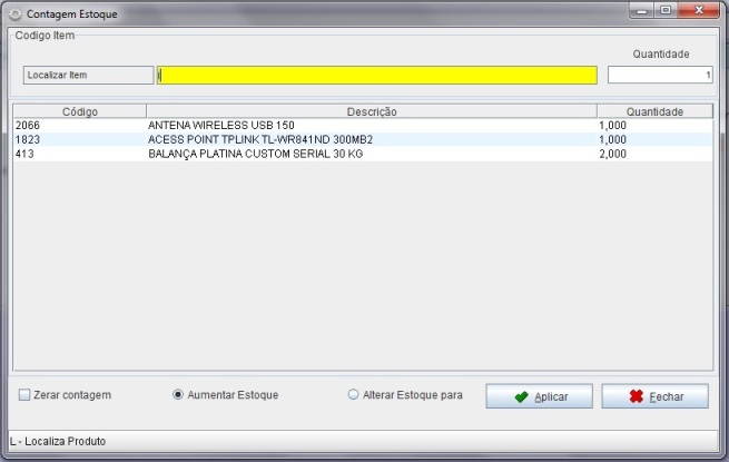 �cones Contagem Estoque